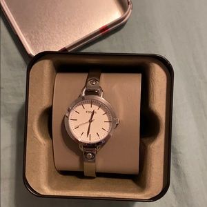 Women’s silver fossil watch